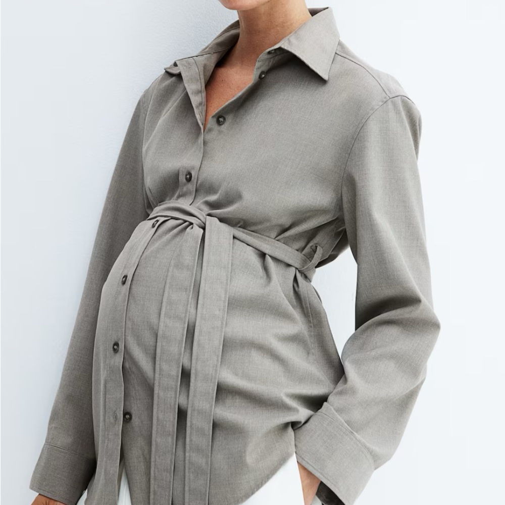 Women's Gray Maternity shirt